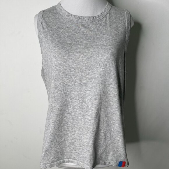 KULE Women's Light Heathered Grey 100% Cotton Tank Top Size Medium - Picture 1 of 8